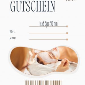 Head Spa Gutschein - 60 Minuten