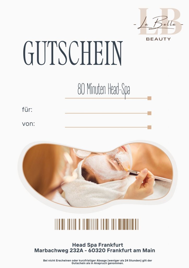 Head Spa Gutschein